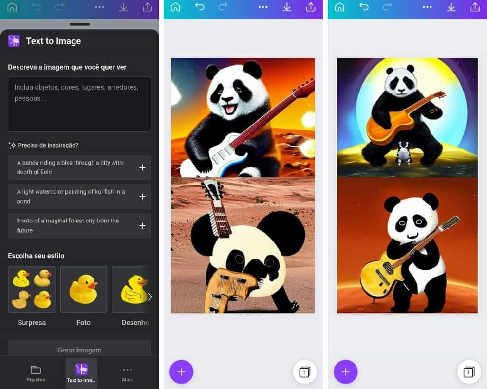 Converta texto em imagem de tela para versões de smartphone
