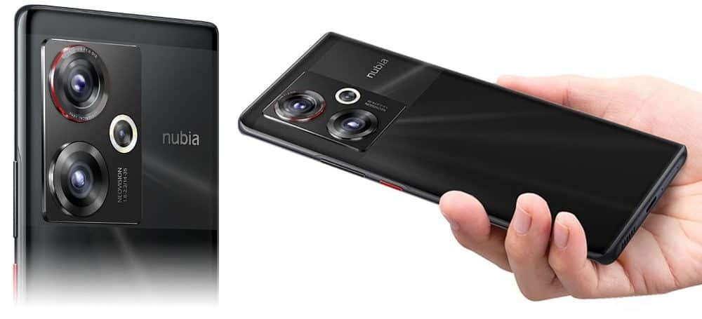 A câmera Nubia Z50 possui uma lente escura equivalente a 35 mm