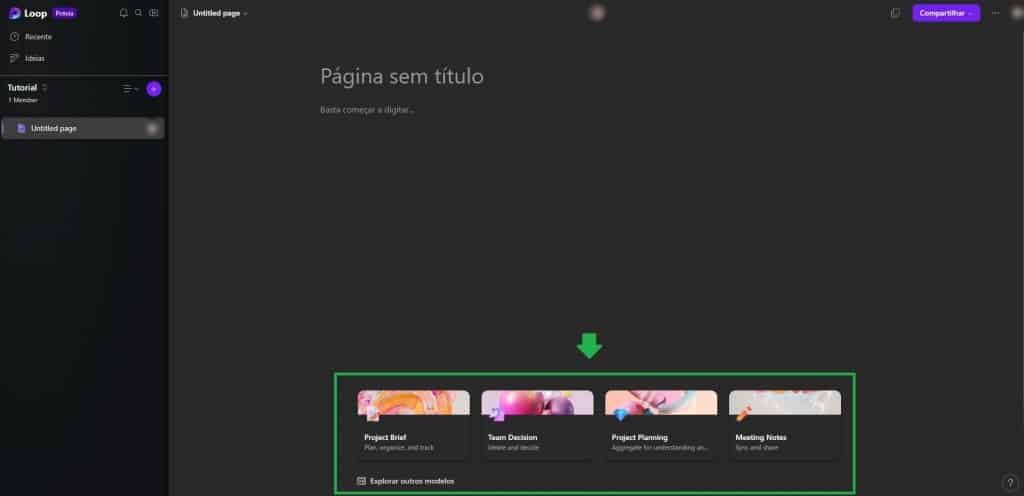 Modelos para lançar seu projeto