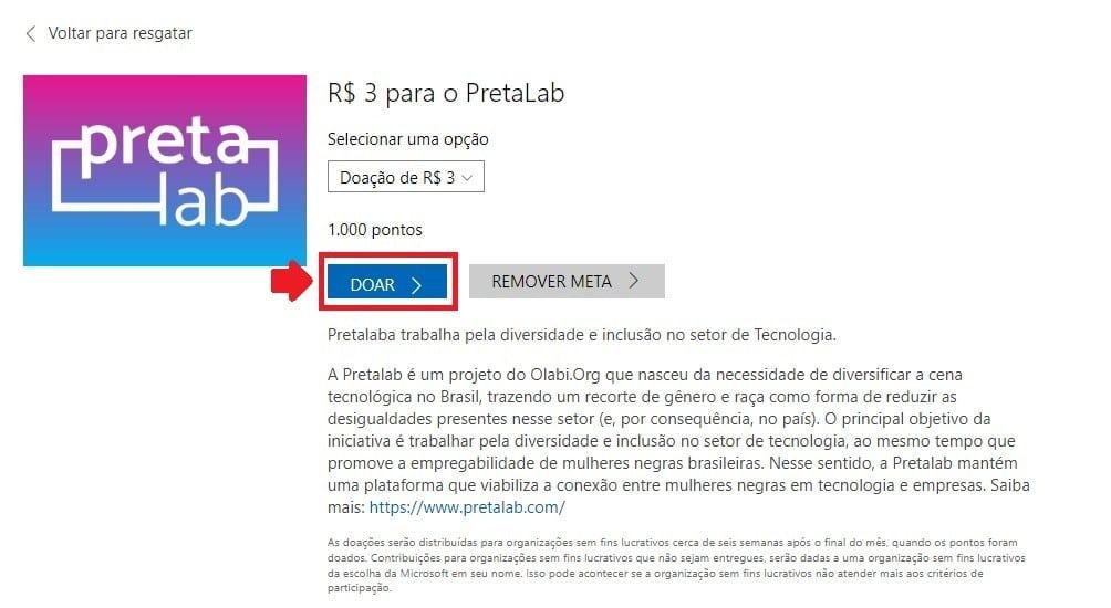 Sem Microsoft Rewards - Passo 2
