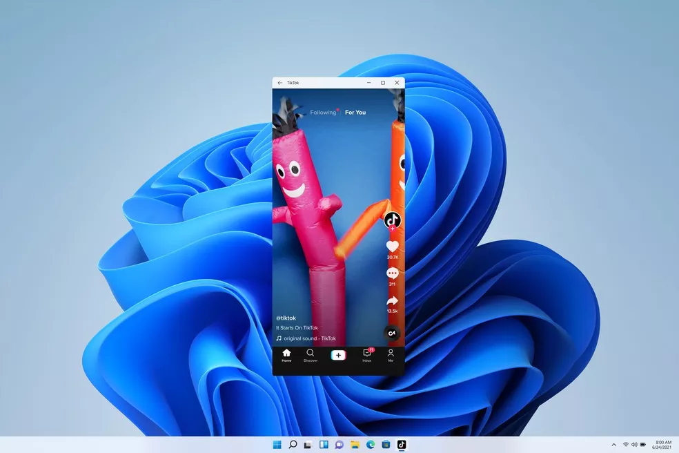 Aplicativo Android 13 não Windows 11 (Imagem: divulgação/Microsoft)