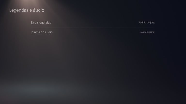 Como personalizar as configurações globais para jogos do PlayStation 5