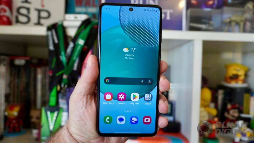 Galaxy M54 (Crédito da imagem: André Fogaça/Olhar Digital)