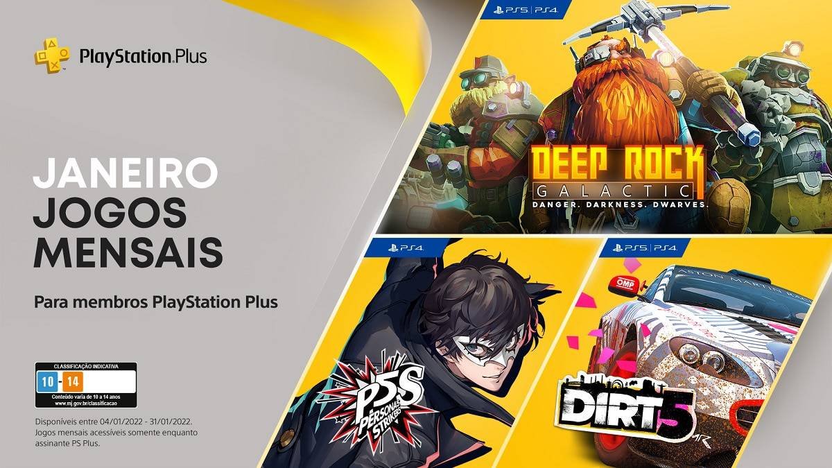 confira os jogos gratuitos de janeiro