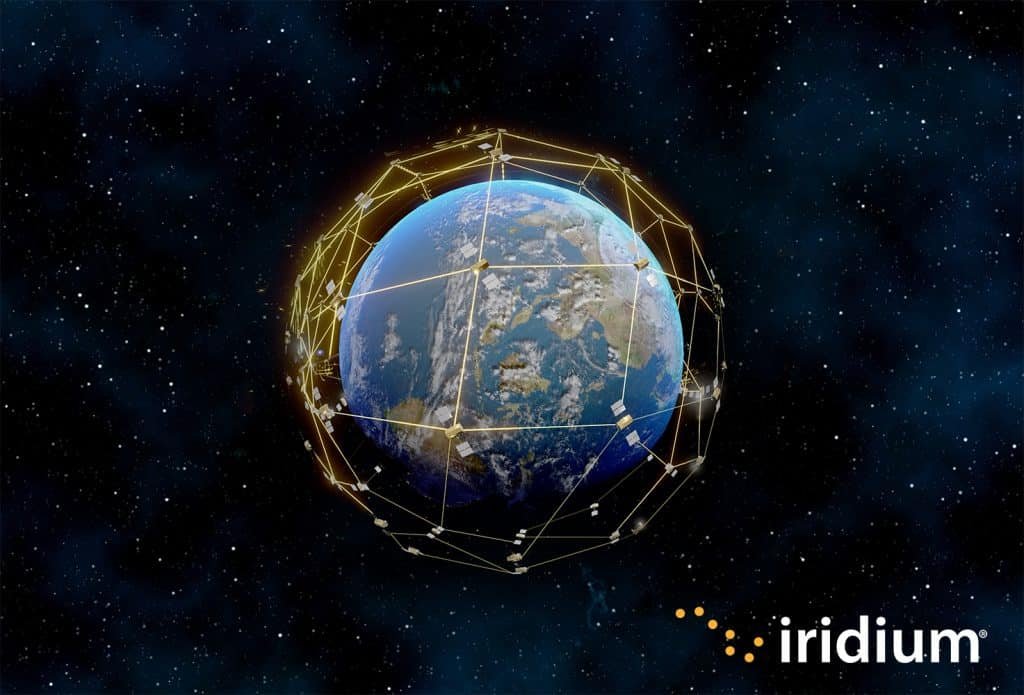 Constelação de satélites Iridium (Imagem: divulgação/Qualcomm)