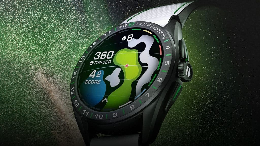 O novo relógio inteligente Connected Caliber E4 da Tag Heuer para golfistas
