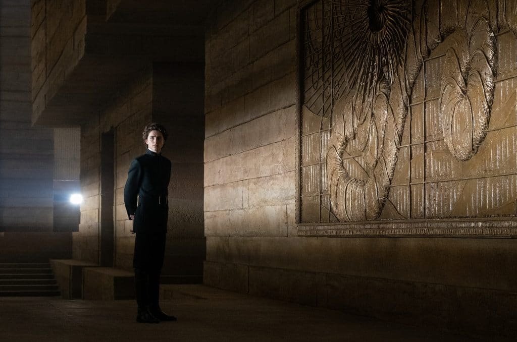 Timothée Chalamet como Paul Atreides em 