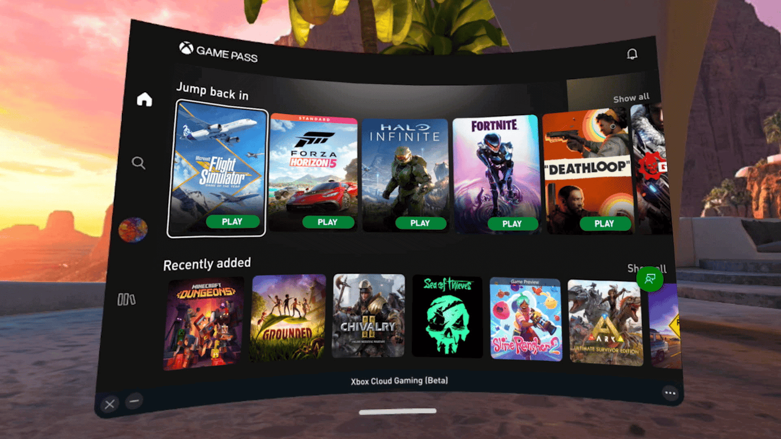 Xbox Cloud Gaming está chegando ao Meta Quest