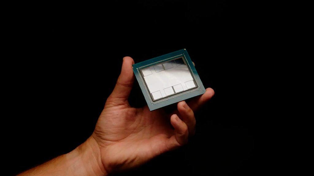 Person holding new processor
